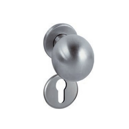 Bouton double inox 50 mm +entree y mobil