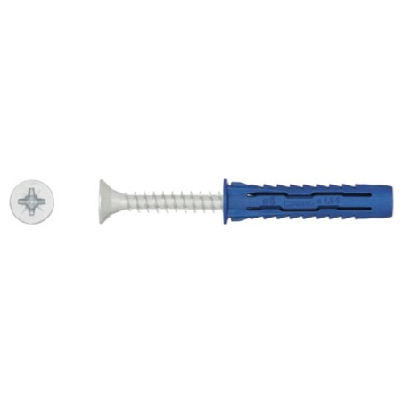 Cheville universelle 6X50+ vis 4,5X60mm 50pce