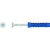 Cheville universelle 12X60mm + vis 4pce