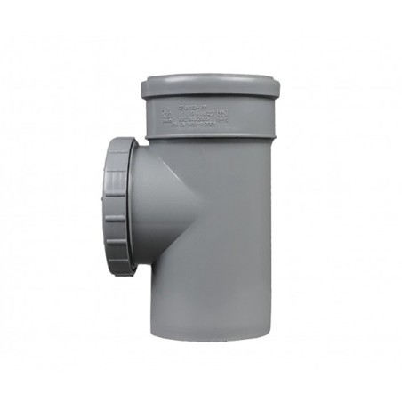 Té de visite PP gris 110MM 90°