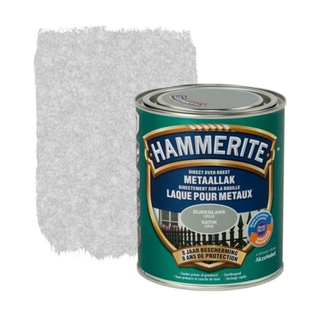 Hammerite laque satinée gris 0,75L