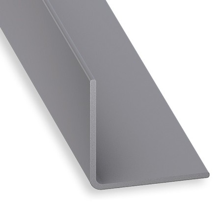 Cornière égale plastique gris 10X10 - 1M