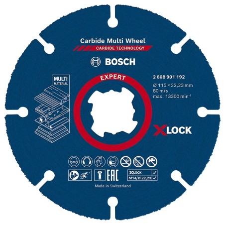 Bosch disque carbure multi X-lock expert 115mm