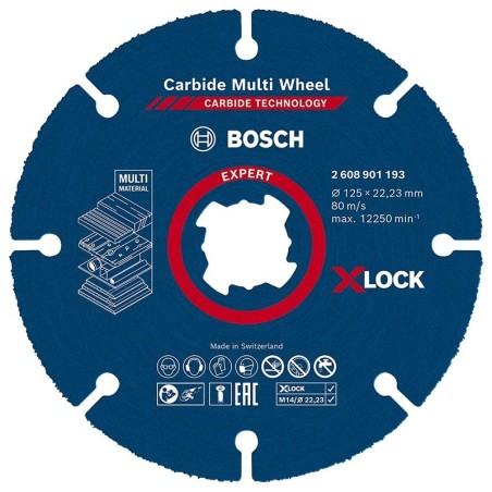 Bosch disque carbure multi X-lock expert 125mm