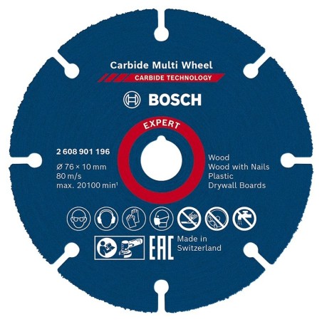 Bosch disque carbure multi-mat expert 76mm