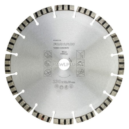RawlPlug disque diamant turbo concrete HD 125mm