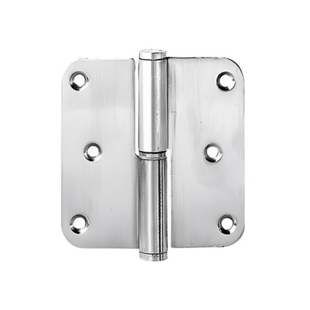 3 paumelles inox brossé pour porte 80X80mm gauche