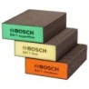 Bosch 3 éponges abrasives M/F/SF 69X97X26mm rectangulaire