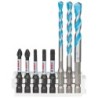 Bosch 3 forets HEX-9 MultiConstruction + 5 embouts