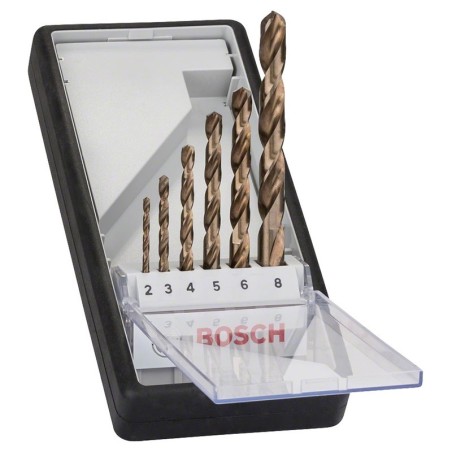 Bosch coffret 6 forets métal HSS-CO 135° Robustline