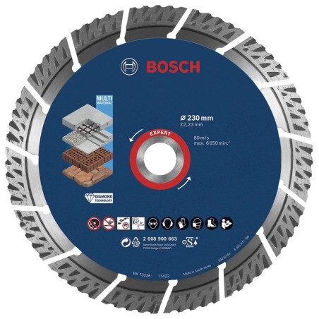 Bosch disque diamant Multi-material expert 230X22,23X2,4X15