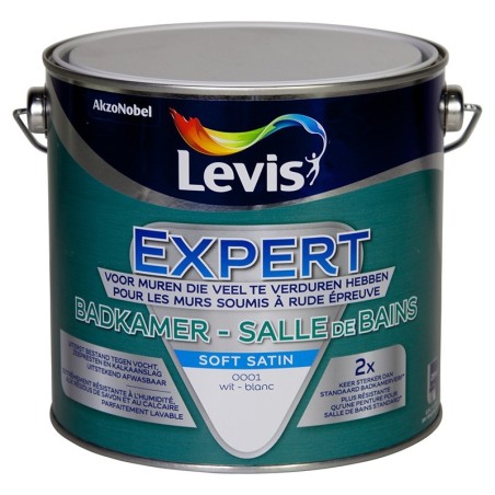 Levis peinture expert salle de bains 0001 blanc 2,5L