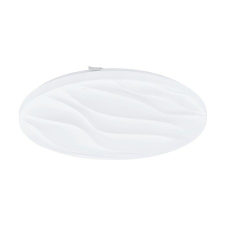 Eglo plafonnier LED D44 'Benariba' blanc wave décor