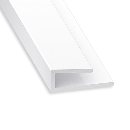 Profilé de finition PVC blanc pour panneau 3,5-1M