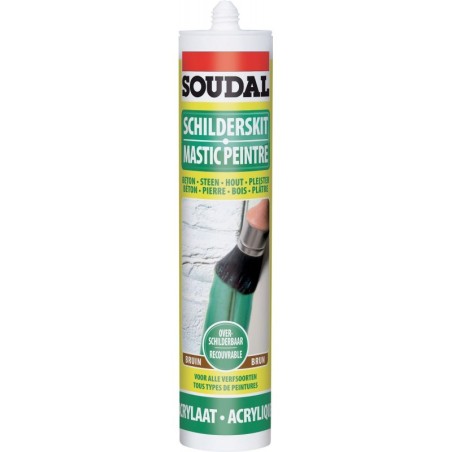 Soudal mastic peintre brun 290ml