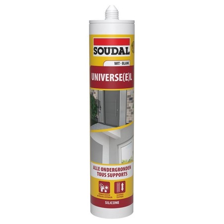 Soudal mastic silicone universel blanc 290ml