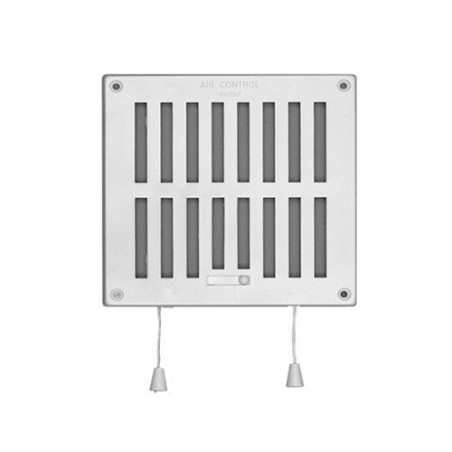 Tris 687W-SB grille réglable blanc 16X16 cm