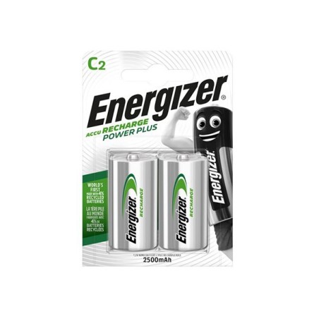 Energizer 2 piles accus C 2500 mAh