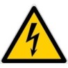 Sticker pictogramme 100mm "Danger Electric"