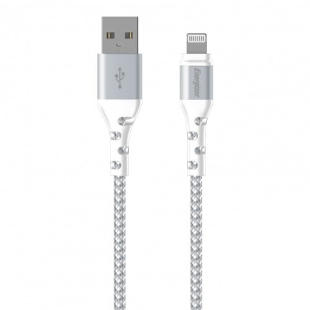Energizer USB-A câble iPhone blanc 2m