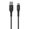 Energizer USB-C câble tressé et métal noir 2m