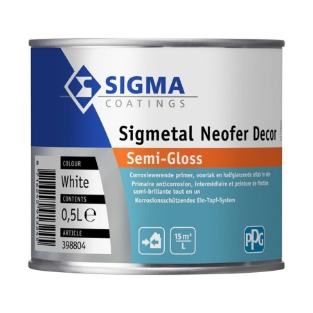 Sigma Sigmetal neofer semi-gloss blanc 0,5L