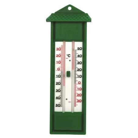 Thermomètre mini/maxi vert 32X12X3cm