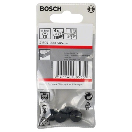 Bosch 4 centreurs pour tourillons 8mm