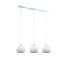 Eglo Roccaforte lampe suspendue à 3 lampes E14 blanc