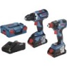 Bosch pack outils (GSR 18V-60C + GDX 18v-200C + 2batteries)