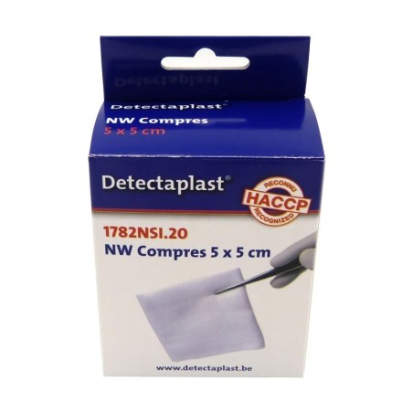 Detectaplast compresses non tisses 5X5cm 20pcs