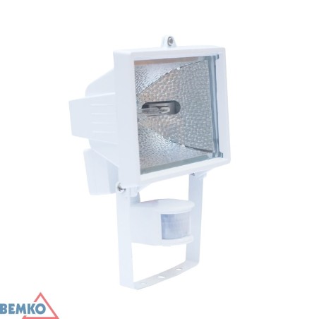 Bemko projecteur halogène 500W blanc avec détecteur