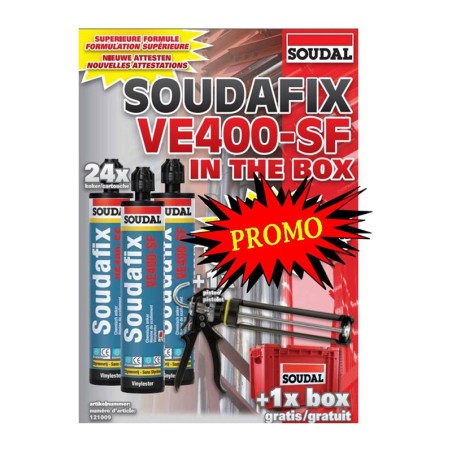 Soudal box Soudafix VE400-SF + pistolet