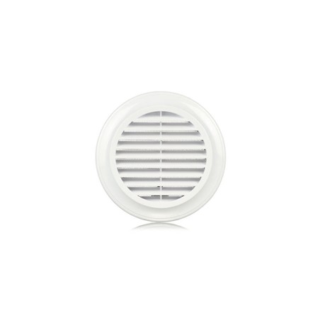 Grille de ventilation ronde blanc 100mm