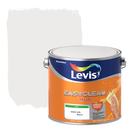 Levis Easyclean mur mat blanc 2,5L