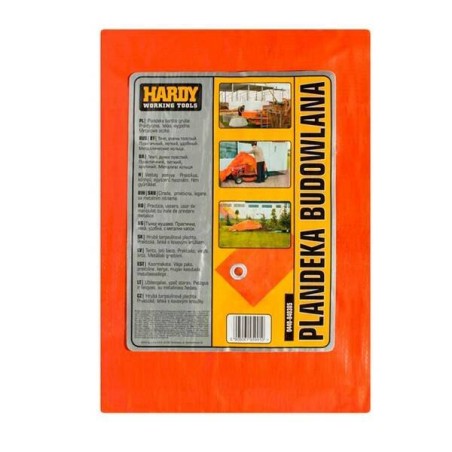 Hardy bâche protection orange 140g/m 6X8m