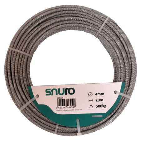 Cable en acier plastique 4mm 20m