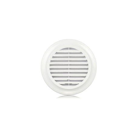 Grille de ventilation ronde blanc 125mm