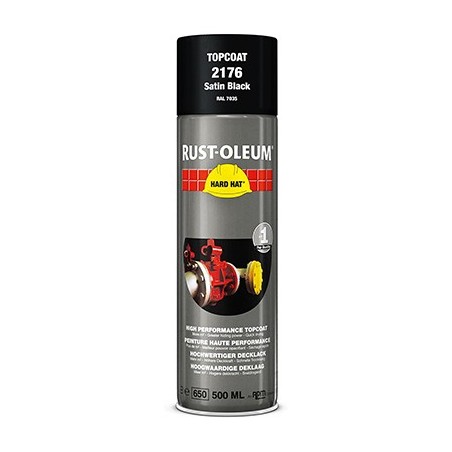 Rust-Oleum hard hat aerosol multi noir satine 500ml