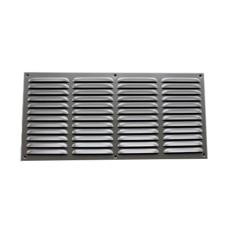 Gavo grille en aluminium gris pierre 500 x 240mm