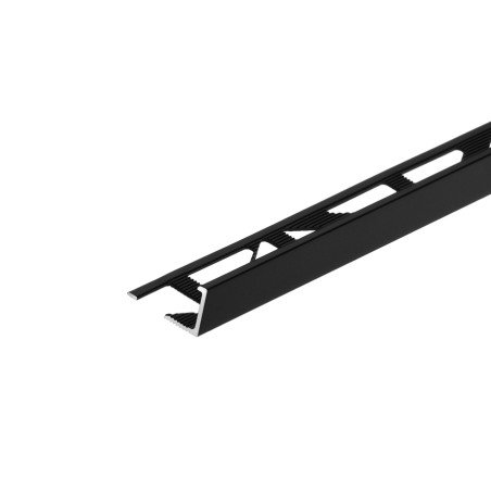 Cezar profile angle aluminium noir mat 2m50 12,5mm