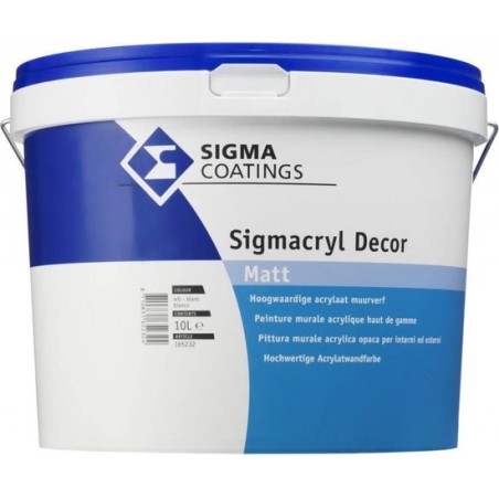 Sigma Sigmacryl decorative matt blanc 5L