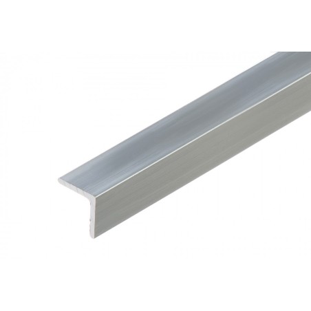 Cezar angle coté egal en aluminium naturel 2M 20X1,5mm