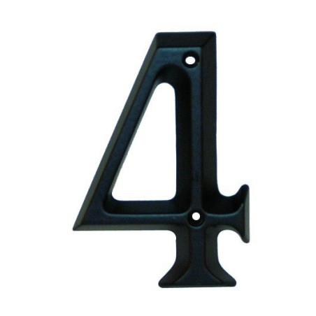 Chiffre maison en aluminium noir 97mm