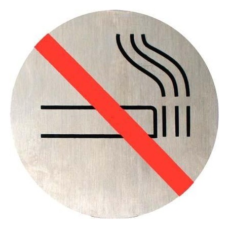 Defence de fumer rond inox 70m