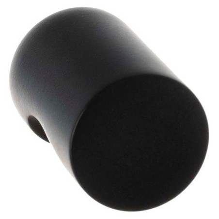 Bouton aluminium noir 22mm