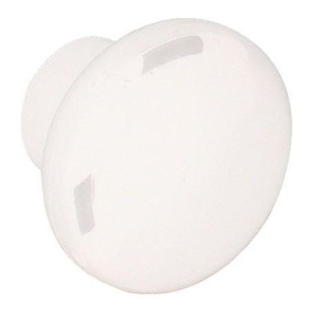Bouton plastique blanc 35mm