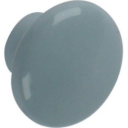 Bouton plastique gris 35mm