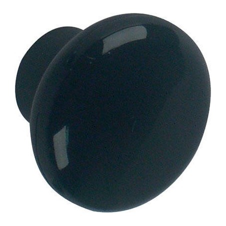 Bouton plastique noir 35mm