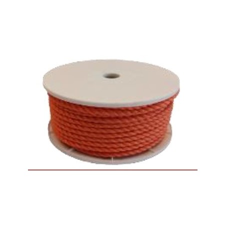 Ledent corde polypropylene torsadee bobine  10MM  50m orange